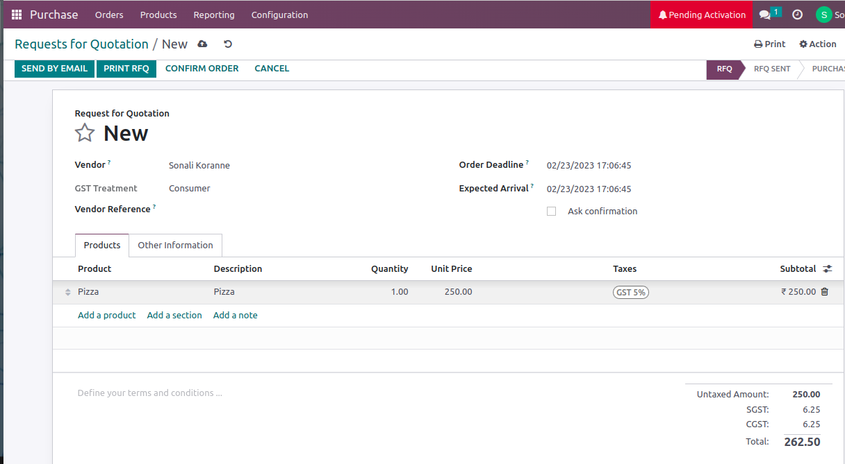 Purchase Management in Odoo 16 -1 