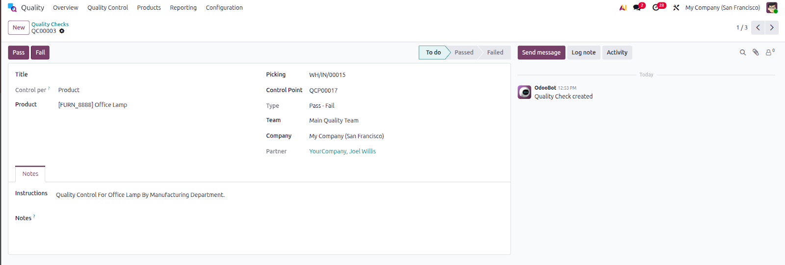 odoo quality control