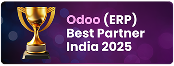 Odoo ERP Best Partner India 2025 badge