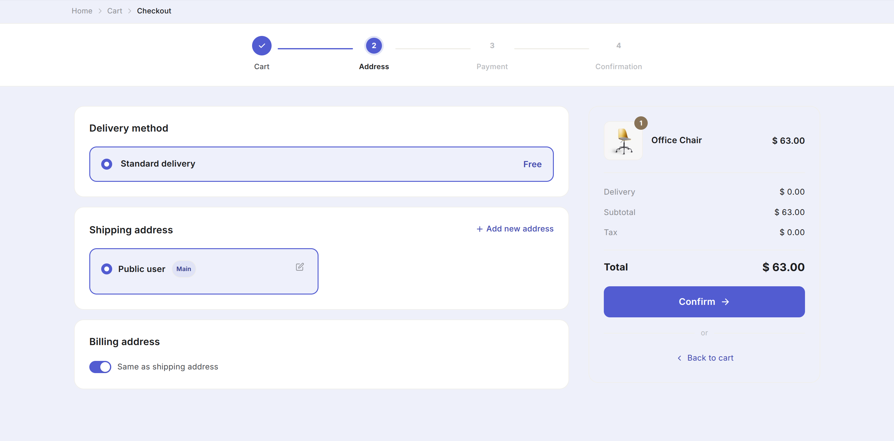 seamless checkout flow without disruptive page changes