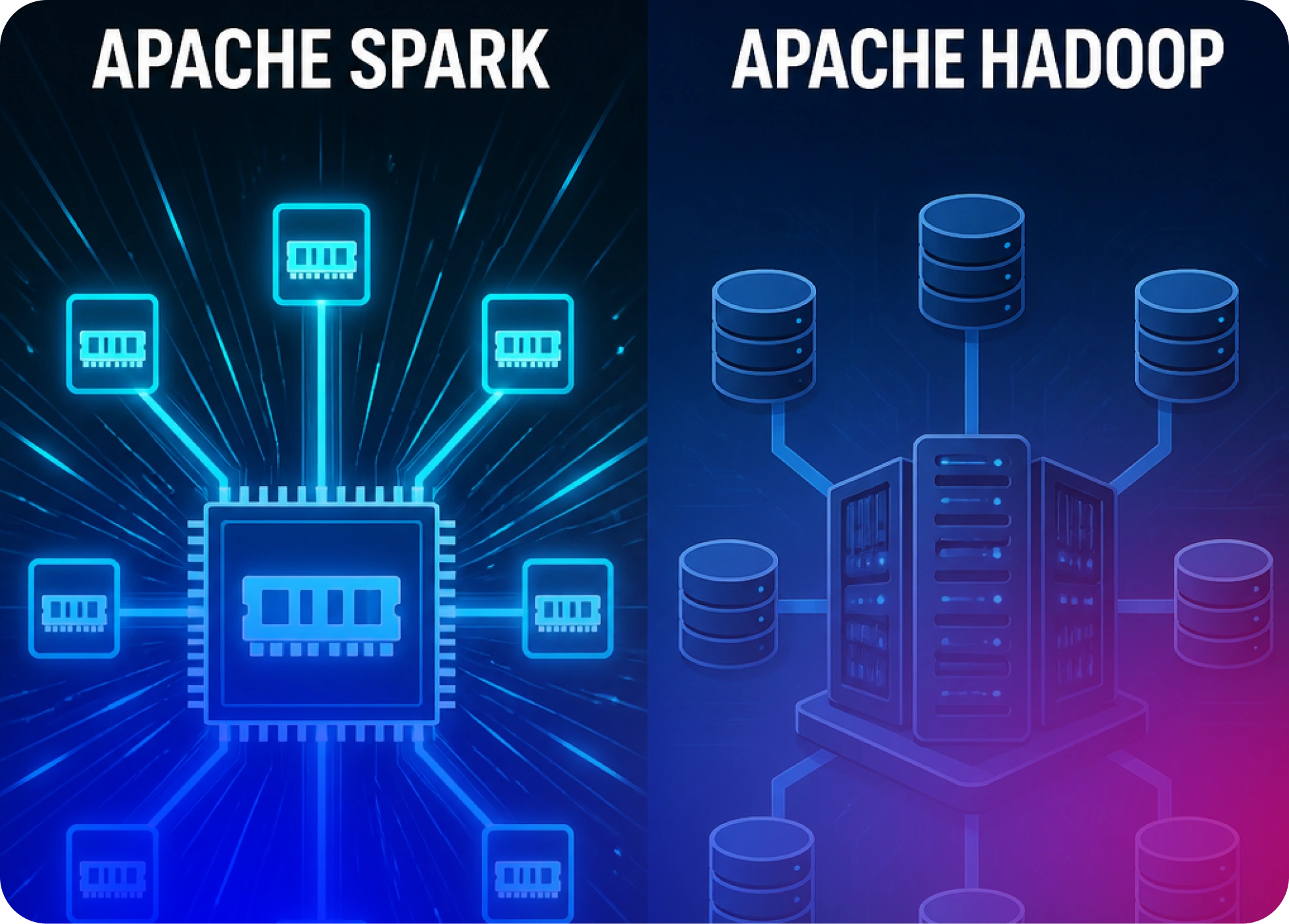 A Comparison between Apache Spark vs. Apache Hadoop