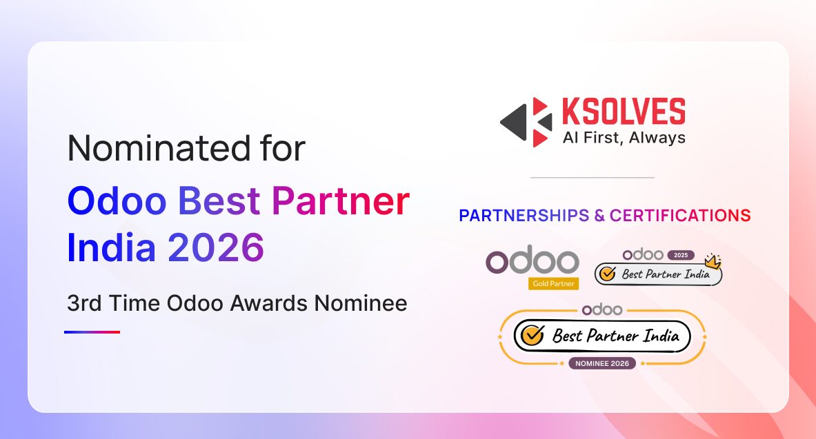 Ksolves India Limited Nominated for Odoo Best Partner India 2026, Marking Its Third Recognition in the Category