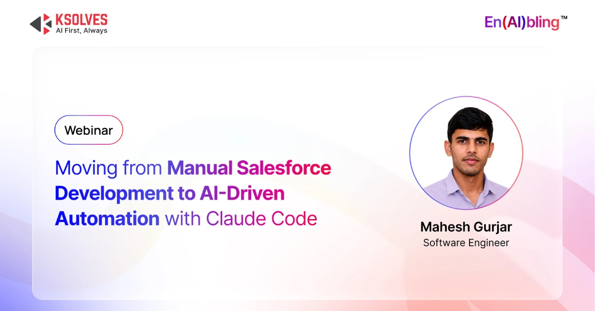 Moving from Manual Salesforce Development to AI-Driven Automation with Claude Code