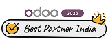 Odoo Best Partner India 2025 badge