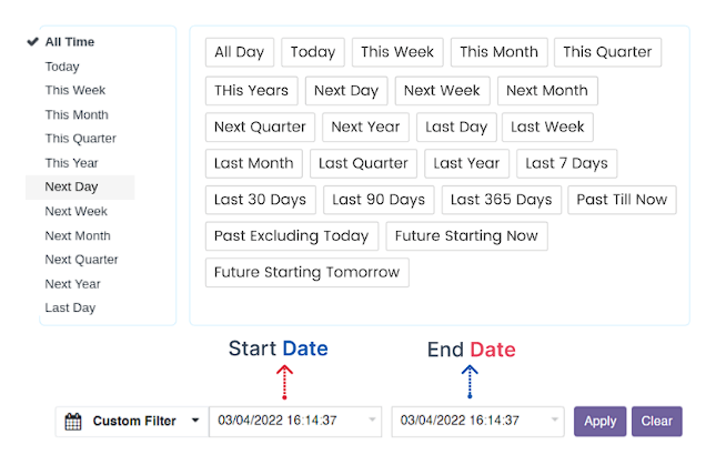 Advanced Date Filter 