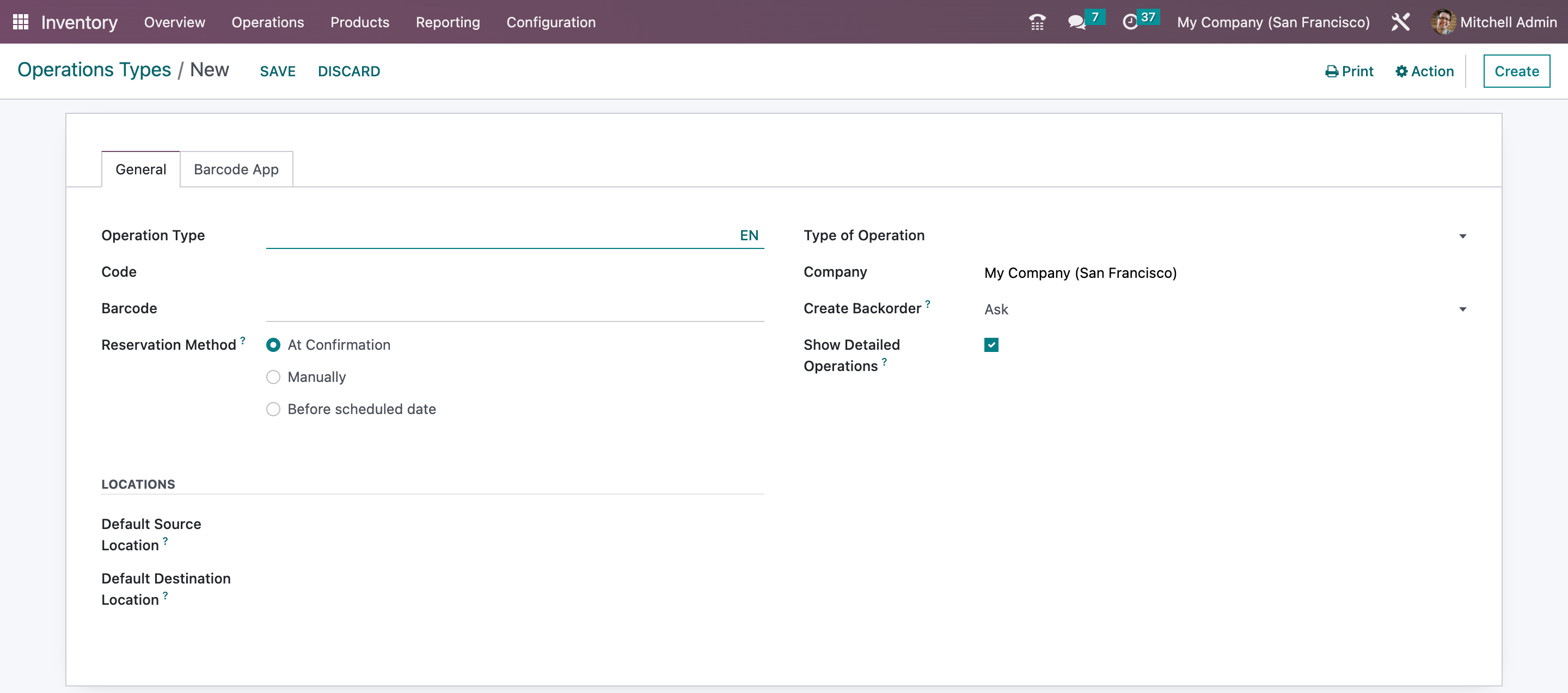 Inventory Module in odoo 16