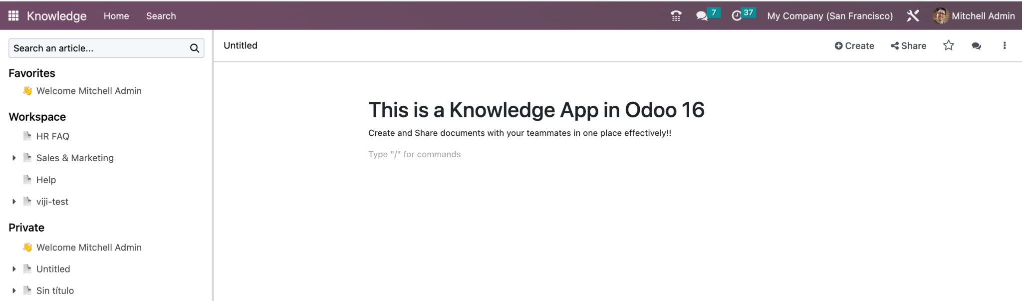The Major Features of Odoo 16